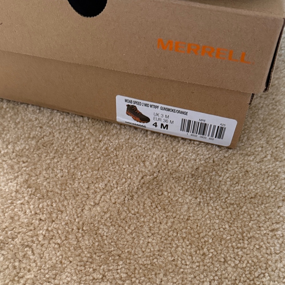 Merrell Kids Boots - Smoky Brown and Vibrant Orange